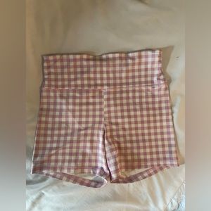 AE Lavender Gingham Bike Short
